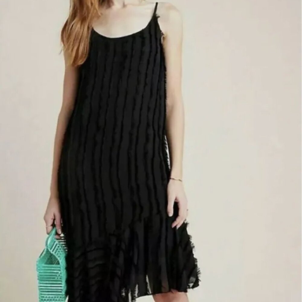 Eri +Ali Anthropologie Black High Low Dress BRAND NEW!